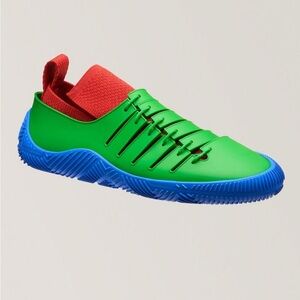 NEW 🆕 Bottega Veneta Climber 10mm Vibrant Blue and Green Rubber Sneakers size 35